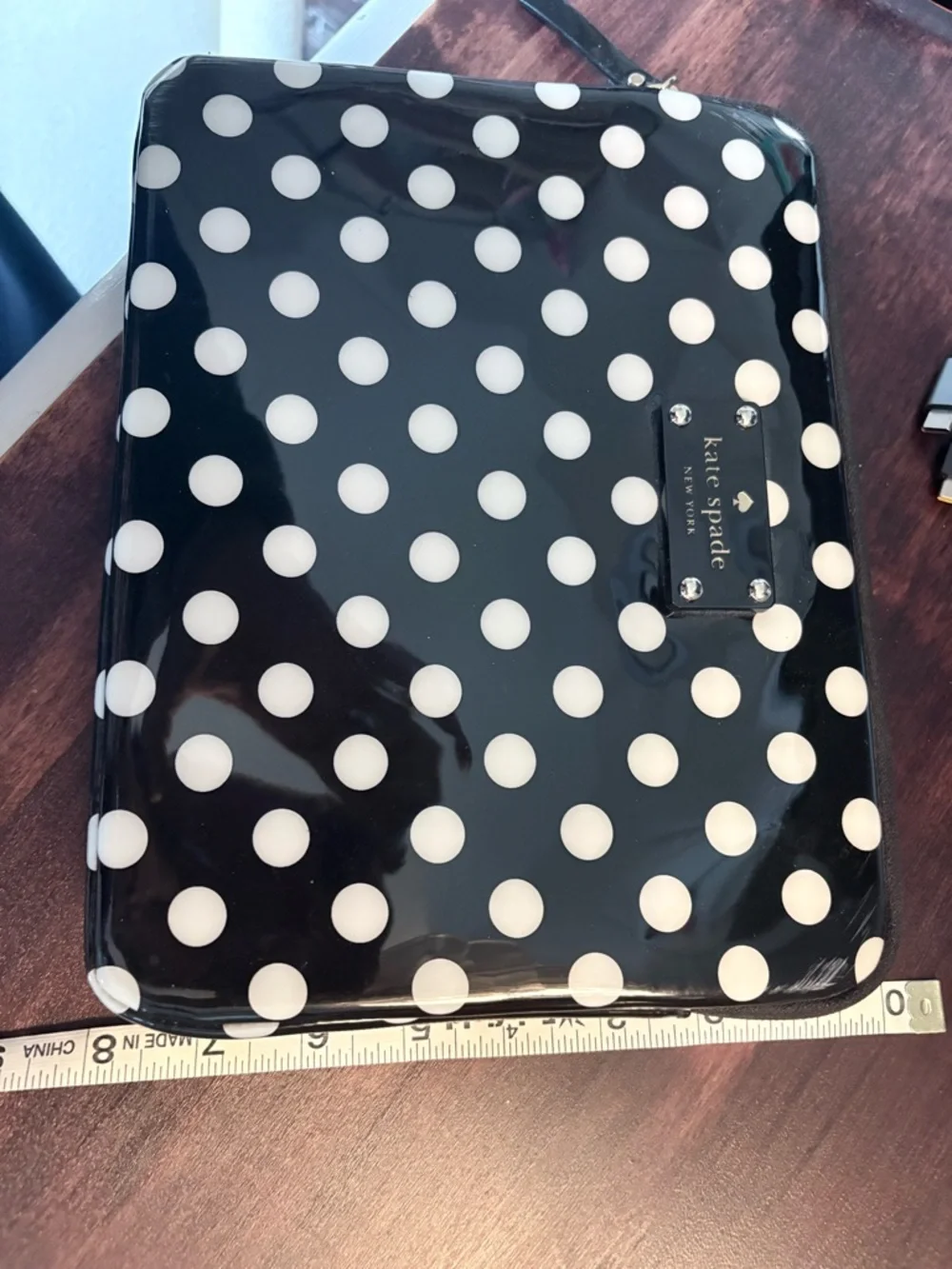 kate spade Black and White Polka Dot Tablet Sleeve